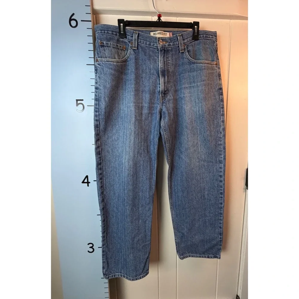 Levi's 550 Men's Relaxed‎ Fit Jeans Stonewash Blue 36x30